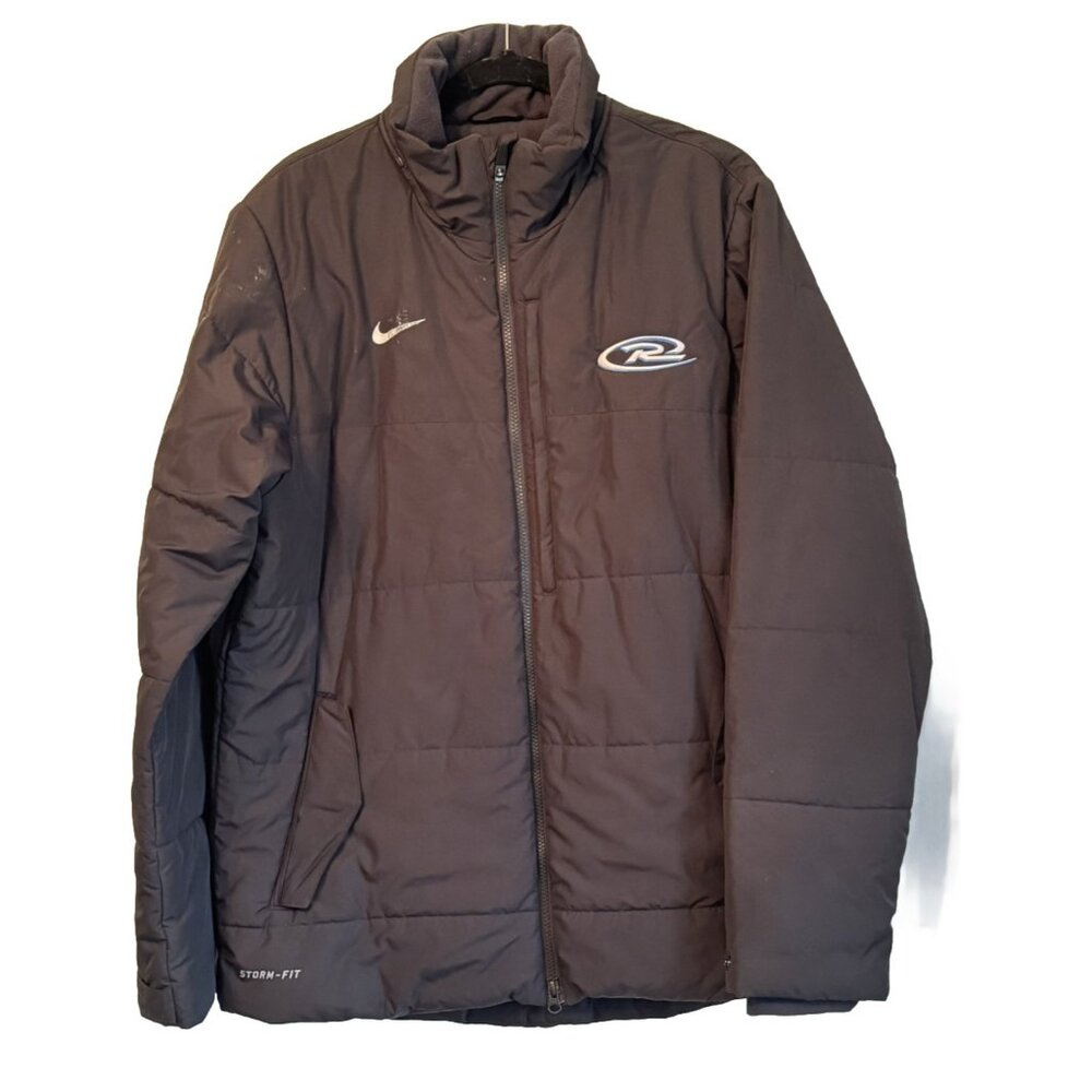 Nike Men’s Medium Black Storm Fit 1 Puffer Jacket Parka Coat Subzero Filled